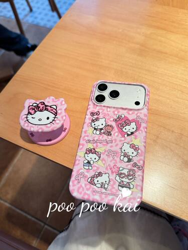 U2 甜酷粉色豹纹猫咪磁吸适用于iPhone17promax新款小众菲林半包手机壳苹果16pro少女15防摔保护套