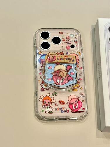 U2 甜美可爱花卉爱心嘎子姐合集适用iphone17promax新款小众苹果16卡通图案手机壳15pm防摔保护套