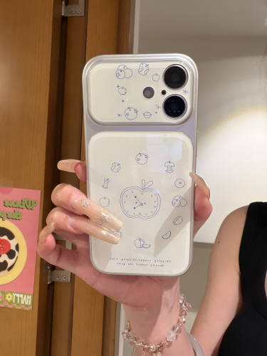 U2 大视窗白色闹钟简约手机壳适用iPhone17promax新款小众苹果16小清新简约个性创意15防摔保护套