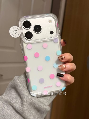 U2 满屏彩波点苹果17promax新款小众手机壳iphone16简约个性15防摔保护套网红ins