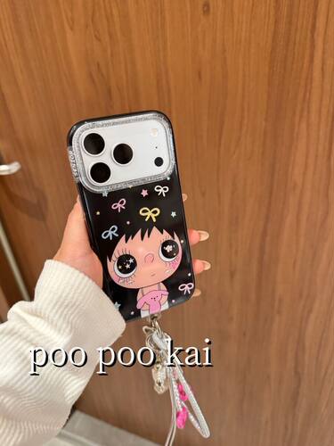 U2 萌系镭射蝴蝶结小玉适用于iPhone17promax小众可爱韩风氛围感苹果16pro Max新款取消中