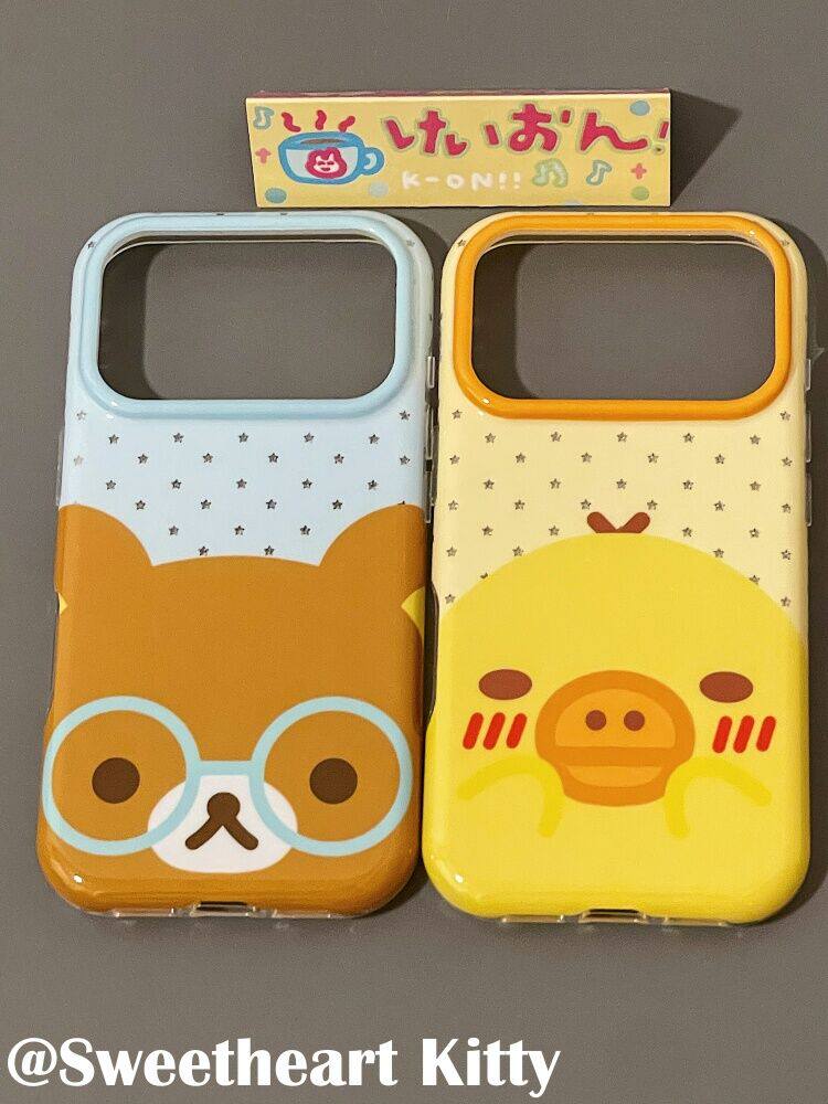 U2 ins古早小星星轻松熊鼻孔鸡适用iphone17promax新款小众苹果16手机壳15女防摔保护套
