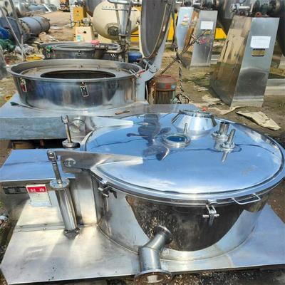 二手工业离心机 不锈钢平板固液分离机衬哈拉密闭半自动上部卸料