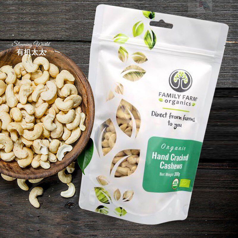 有机太太Family Farm生扁桃仁E杏仁奶腰果开心果碧根果仁即食坚果