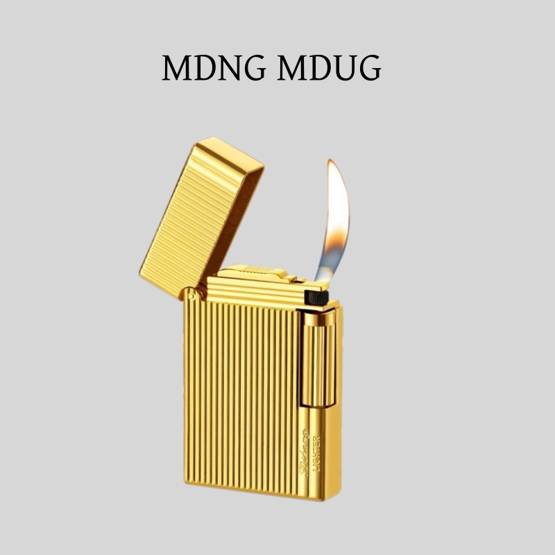 MDNG MDUG朗声钢音打火机送男友充气金属砂轮侧滑轮创意高档个性