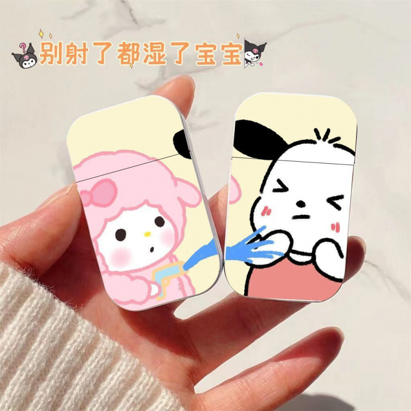 情侣可爱粉色火焰防风打火机ins