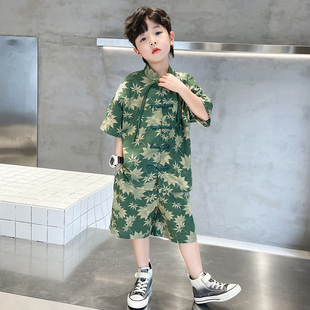 儿童装男童汉服夏装套装2023新款夏季唐装男孩夏款中大童中式国风