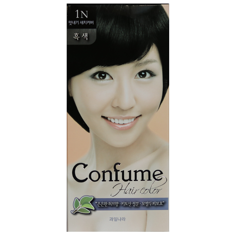 染发剂可芬科/馥Confume染发膏植物天然水果纯遮白发男女之乡
