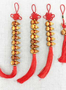 桃木葫芦挂件门对门厕所对卧室厨房客厅随身吉祥葫芦串汽车挂饰