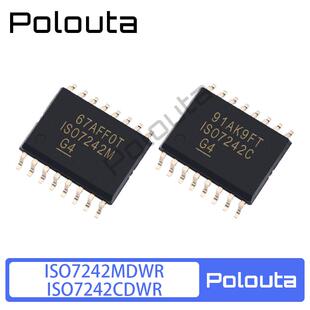 Polouta ISO7242MDWR ISO7242CDWR SOP-16  数字隔离器IC芯片