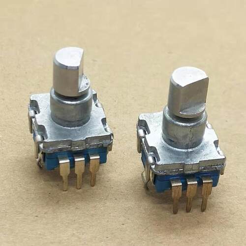 EC11 360°编码器 汽车DVD导航音量电位器 30点步进带开关 柄长10