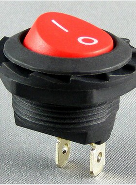 上开 上海永星KCD8-A1 KCD8-12 6A 2脚2档 无灯按钮圆形船型开关