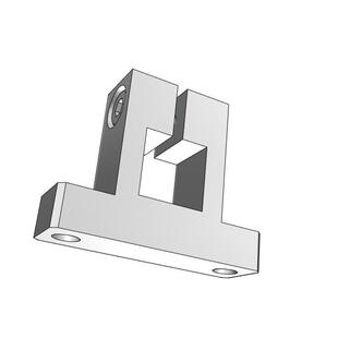 方通直线支架方棒SK支撑座轴承座方形管立式支架方管固定座紧固件