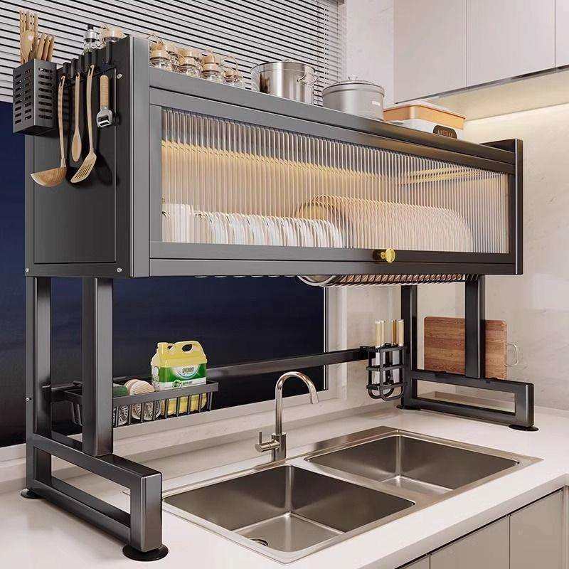 厨房台面槽洗碗置水架碗碟水池防尘柜碗收纳多1SSOnM/z物功能柜门,厨房/烹饪用具,抹布架/厨房清洁收纳架,淘宝优惠券,粉丝福利购,淘宝优惠卷
