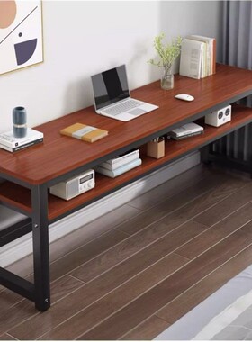 书桌台式习长条桌家用电作脑桌学桌学生写字桌方办公OLZ简约长形