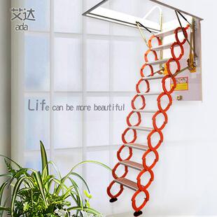 伸缩阁楼梯加厚家用室内楼梯别墅复式伸楼梯楼阁KAE楼升降拉梯爬