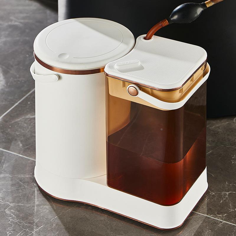 茶水桶滤茶桶776茶渣桶件排水桶茶桶茶垃圾桶茶台配干湿分离废具