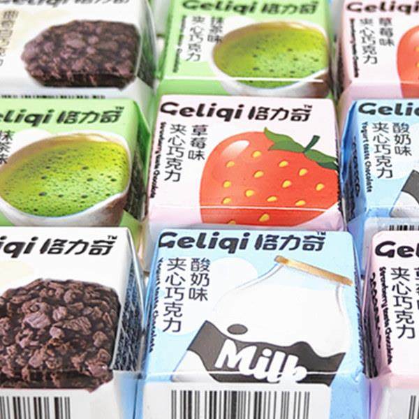 速发曲奇牛奶巧克力格力奇情人节礼物包装网红夹心巧克力零食独立