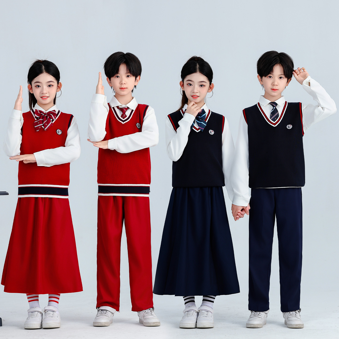 小学生英伦学院风班服合唱演出服