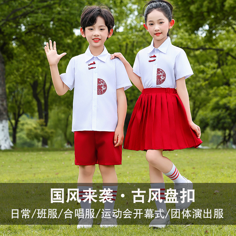 六一儿童合唱演出服中国风合唱服