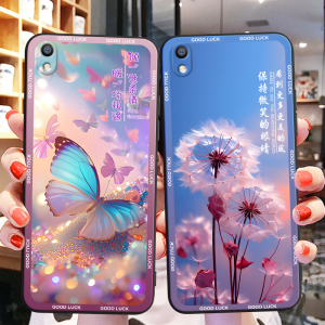 彬彧适用于oppor9手机软壳 f1plus硅胶全包直边保护套 r9m紫色卡通亮色r9tm学生r9km蝴蝶花r9t文艺小清新风彩