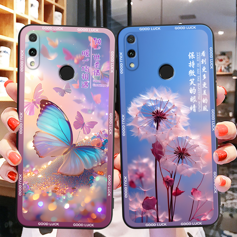 彬彧适用于华为畅享9plus手机壳jkm-al00b网红保护套honor软硅胶外壳hw唱响9plus防摔梦幻蝴蝶huawei气质女神