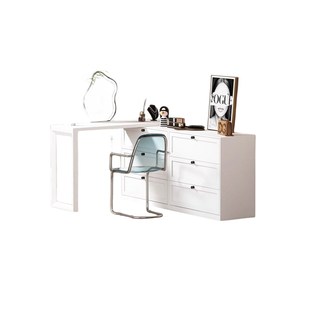 2024款钢制轻奢梳妆台斗柜收纳一体现代简约铁艺高级感卧室化妆桌