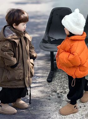 小童磨砂皮雪地靴婴儿学步鞋秋冬款加绒保暖男童鞋子百搭女童棉鞋