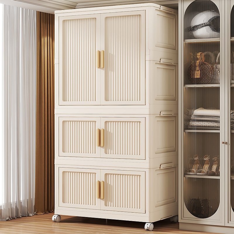 免安装儿童衣柜宝宝衣服挂衣式家用收纳柜婴儿卧室简易衣柜储物柜