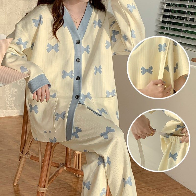 孕妇睡衣夏季薄款月子服8产妇春秋大码产后哺乳期喂奶套装9月份10,孕妇装/孕产妇用品/营养,家居服套装,淘宝优惠券,粉丝福利购,淘宝优惠卷