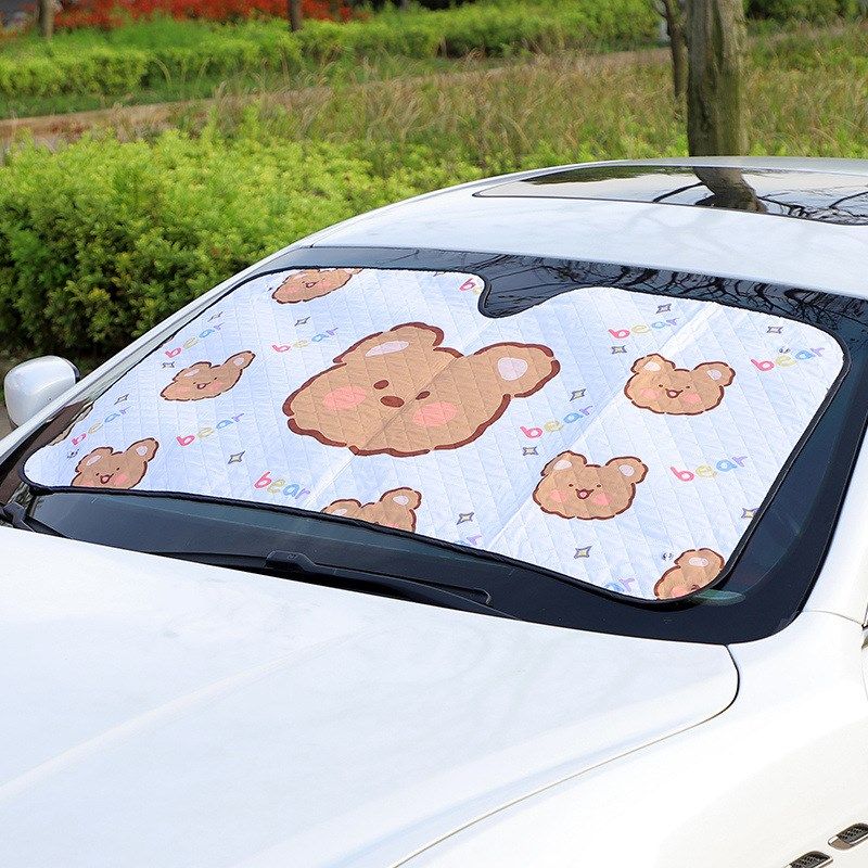 汽车前挡遮阳挡 铝m膜夏季吸盘车用太阳挡 防晒隔热车载前窗遮阳