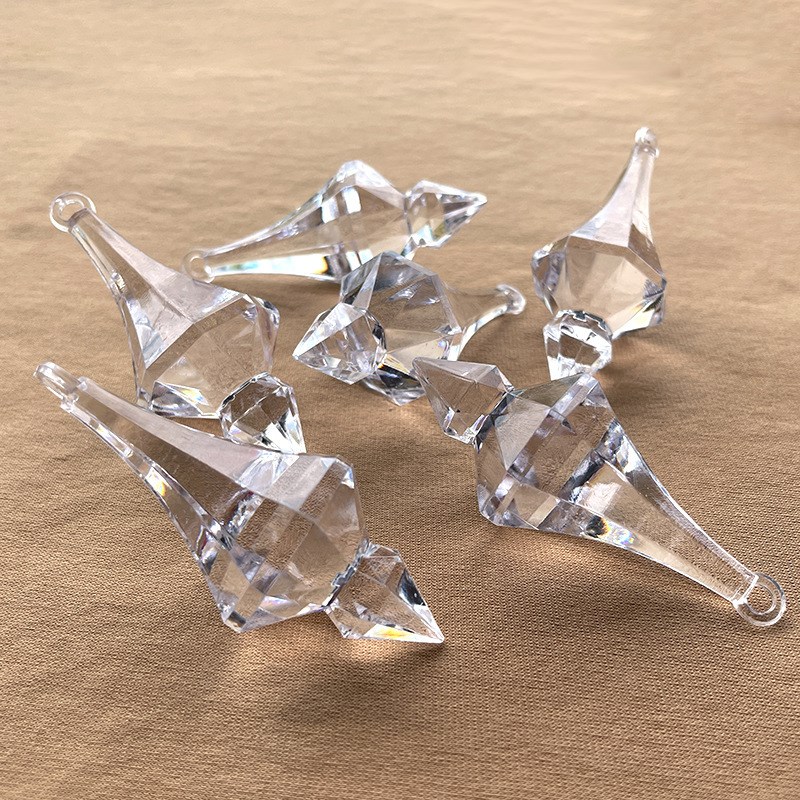 亚克力仿水晶珠帘门帘婚庆吊坠酒店装饰水晶灯挂饰婚庆珠帘吊坠