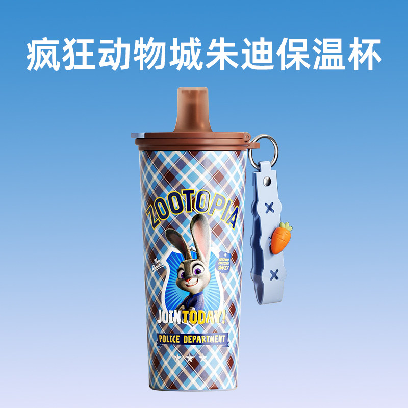 疯狂动物城冰霸杯保温杯女生日礼物大容量巨无霸吸管水杯子高颜值