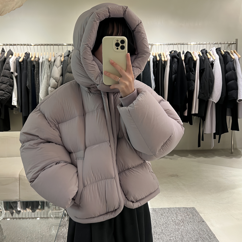 韩版宽松立领连帽高级感棉服女短款2025年冬季加厚保暖面包服外套,女装/女士精品,棉衣/棉服,淘宝优惠券,粉丝福利购,淘宝优惠卷