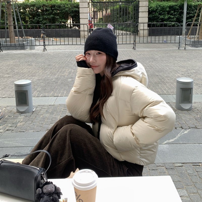 高级感连帽短款撞色棉服女2025年冬季小个子加厚保暖面包服外套潮,女装/女士精品,棉衣/棉服,淘宝优惠券,粉丝福利购,淘宝优惠卷