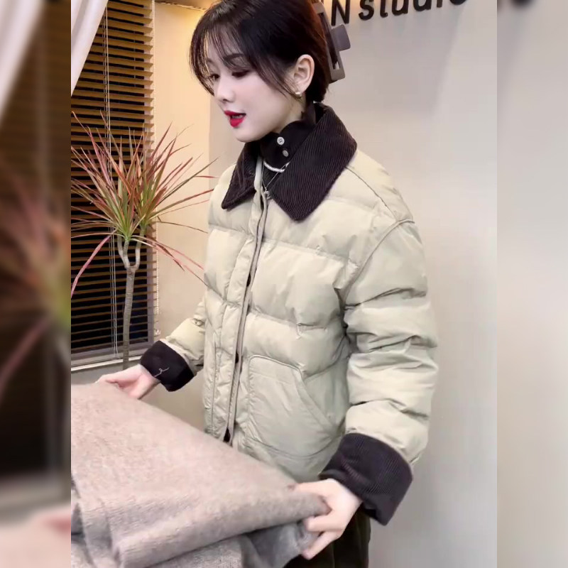 韩系短款小个子外套女2025年冬季新款设计感小众时尚洋气减龄棉服,女装/女士精品,棉衣/棉服,淘宝优惠券,粉丝福利购,淘宝优惠卷