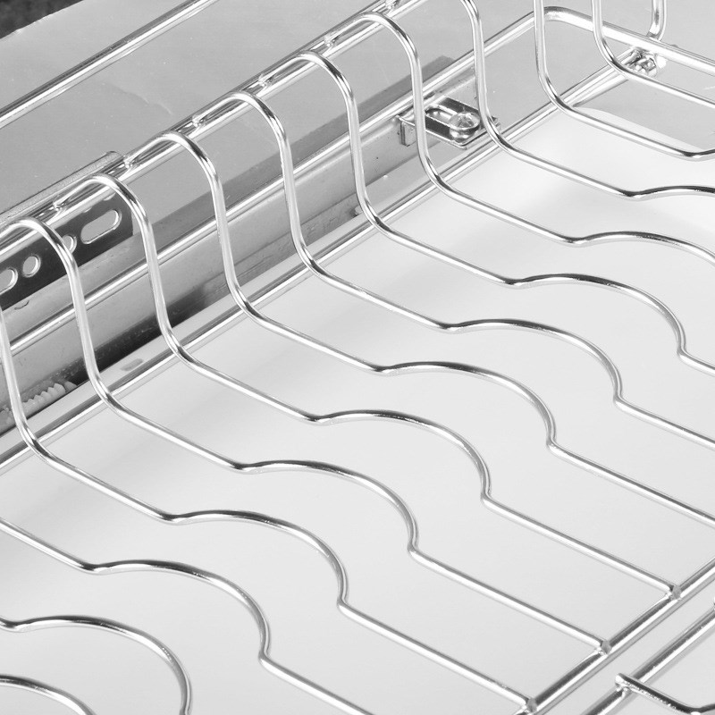 厨房橱柜拉篮不锈钢碗架锅架碗篮置物架厨卫五金厂家