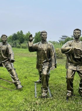 打太极雕塑定制玻璃钢运动人物仿铜小品公园广场商业街体育馆摆件