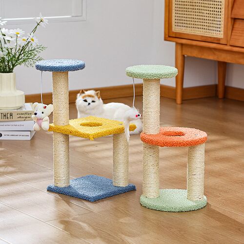 猫窝猫爬架一体猫抓柱猫别墅磨爪耐磨耐抓猫玩具猫咪用品猫窝冬季
