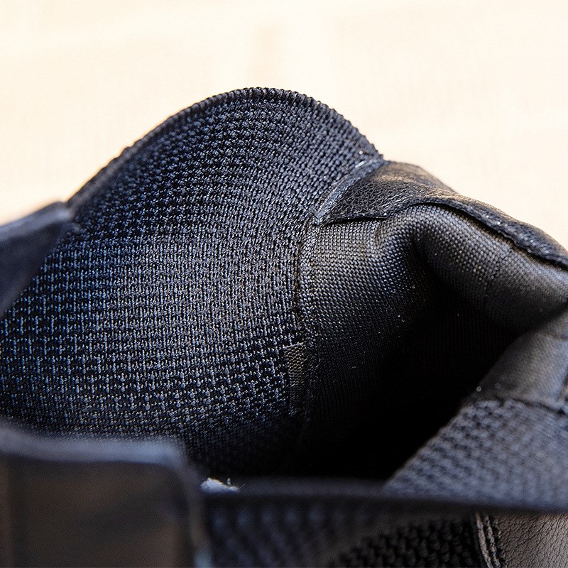 短靴女真皮2022年秋季新款女鞋松紧一脚蹬马丁靴子大码女靴41-43