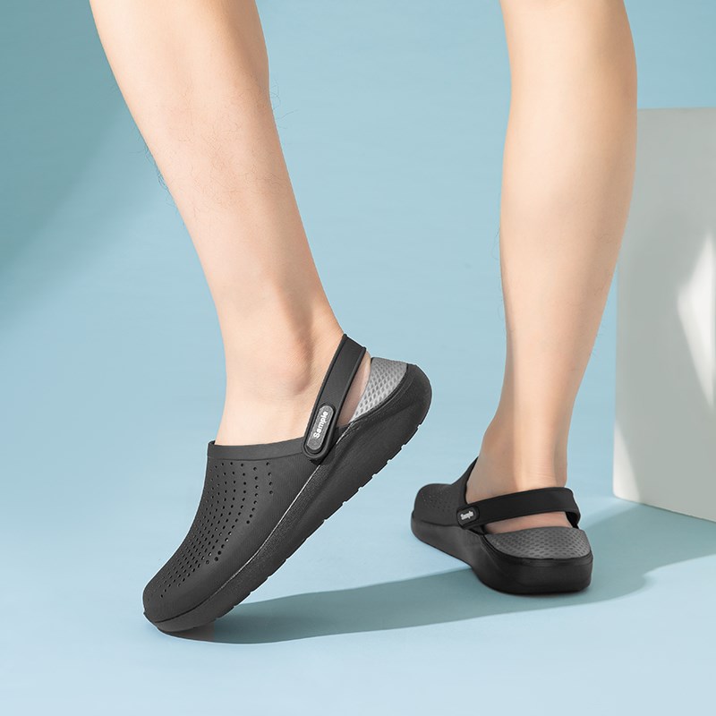 男士拖鞋男高级感外穿洞洞鞋防滑厚底凉鞋夏季运动潮流户外沙滩鞋