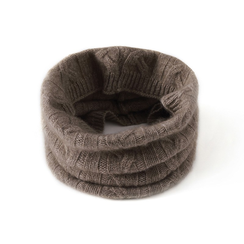 厂家户外纯羊绒围脖男女套头羊绒脖套冬季多功能头套护颈保暖