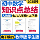 2025新人教版 测试卷压轴题易错题训练速记巧练初一初二初三电子版 初中数学七八九年级上下册单元 知识点清单归纳总结单元
