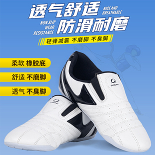 跆拳道鞋儿童成人武术搏击训练鞋武术散打鞋子初学者专用软底透气
