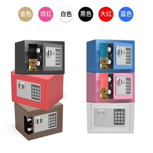 盒铁盒存加厚储物保险A钱 小箱子带锁收银桌面收纳盒5钱Y3零箱密码