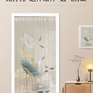 防蚊门帘纱窗隔断帘蝇蚊帐免打孔纱帘家用伸缩杆隐私 防通风夏季