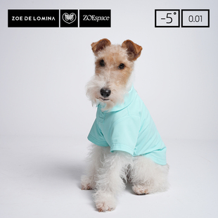Zoe学院凉感宠物POLO短袖小型犬凉凉速干狗狗衣服夏季薄款透气