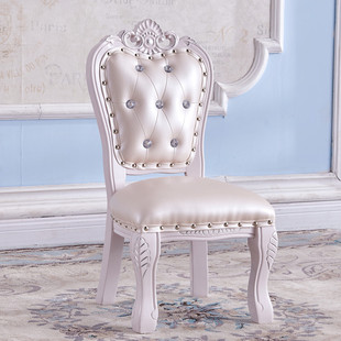 欧式小椅子家用儿童靠背椅矮凳实木茶几换鞋凳美式客厅板凳小凳子