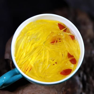 大朵菊花枕头芯金丝皇菊花瓣可食用干花黄胎J菊酸菜鱼贡菊正品500