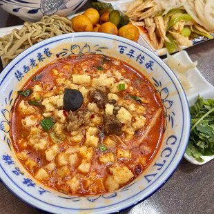 老米家羊肉泡馍正宗陕西西安特产D礼盒清真速食煮馍小炒牛肉泡馍